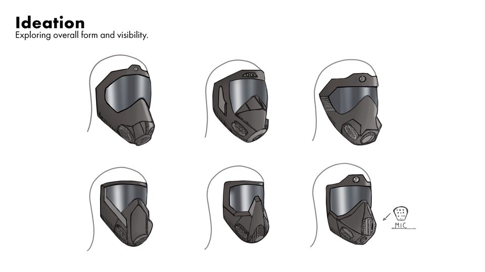 Ideation — overall form and visibility