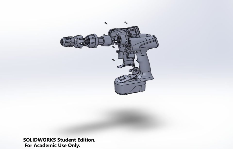 SolidWorks — exploded assembly